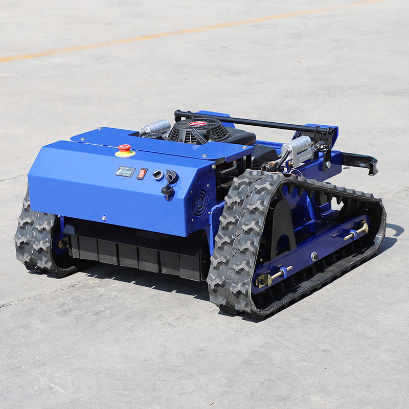 Cortador de relva de declive controlado remotamente