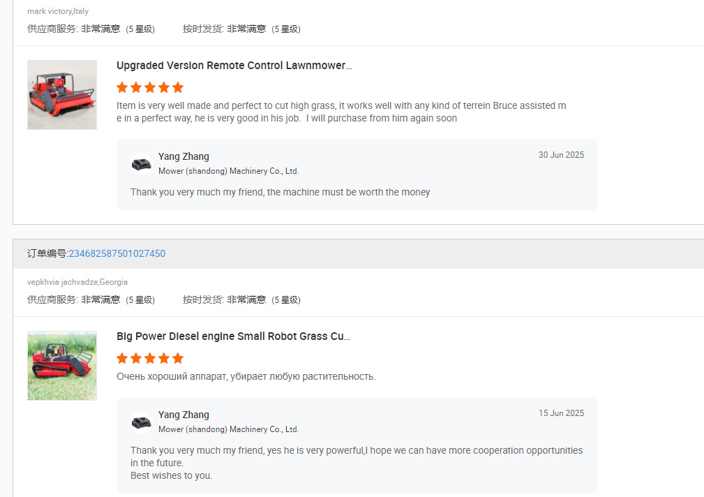 Os clientes dão ótimas avaliações: Este corta-relva tornou-se um