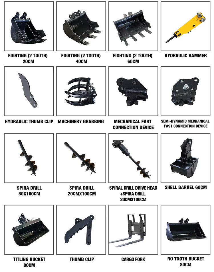 Escavadora de 1,5 toneladas