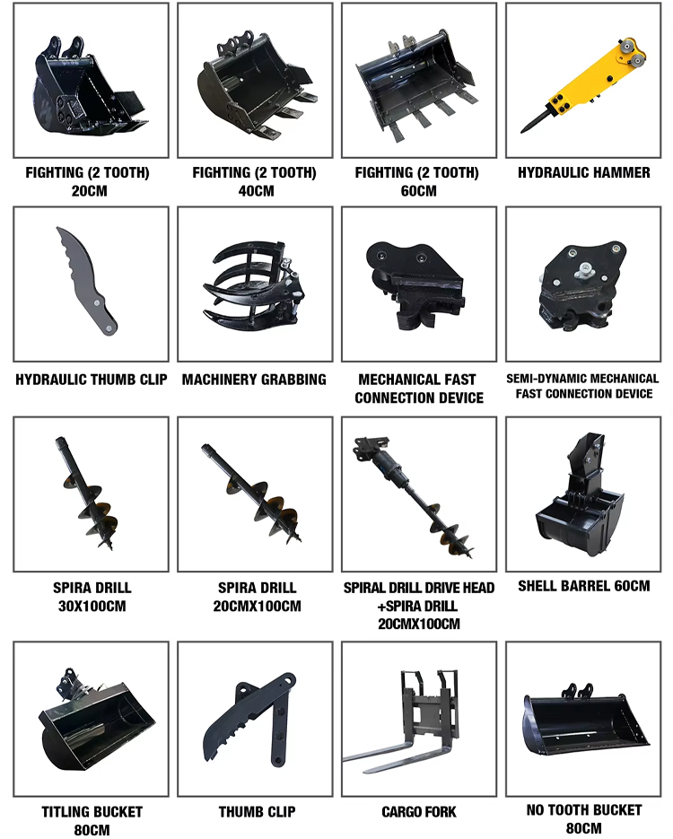 Escavadora de 2 toneladas
