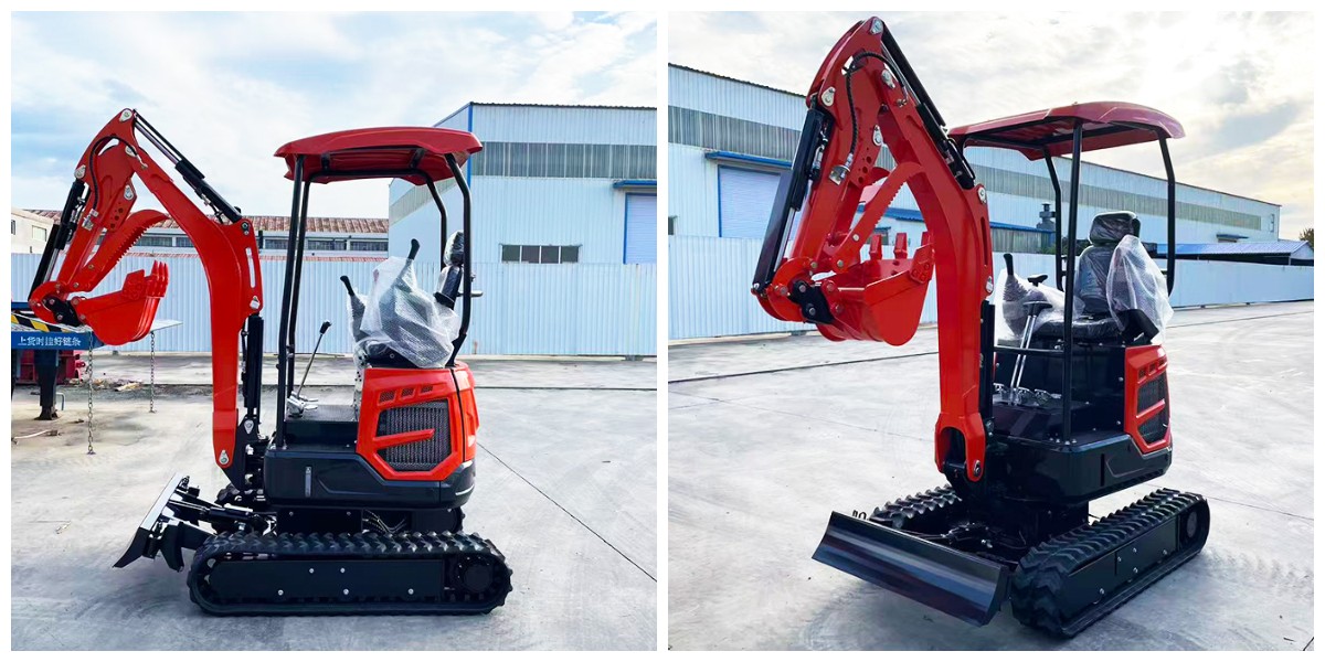 Escavadora pequena Escavadora pequena